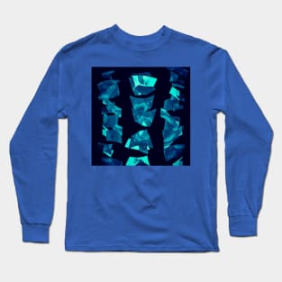 Broken Glass Design Long Sleeve T-Shirt